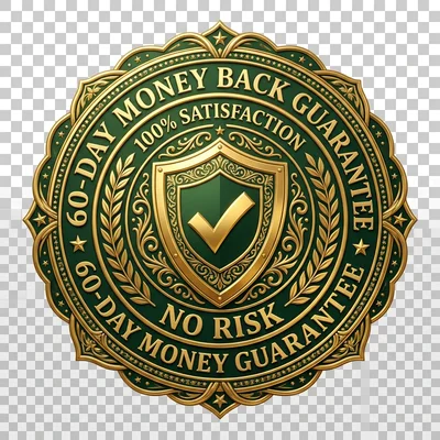 Official 60-Day Money Back Guarantee Seal